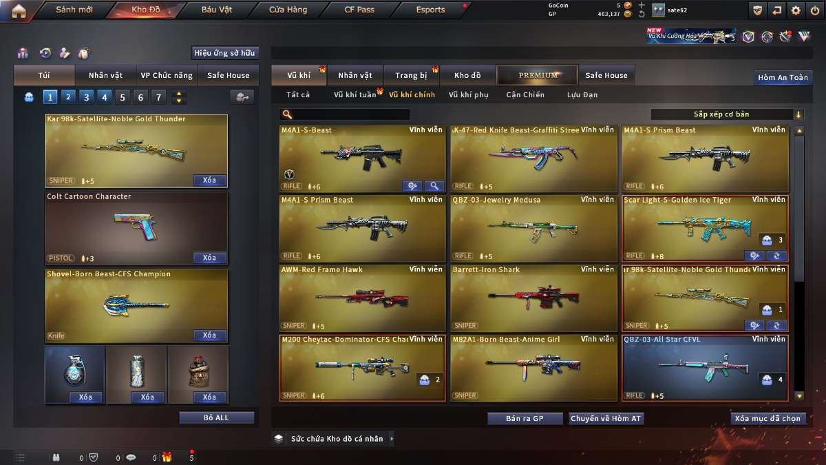 shop acc cf uy tin gia re